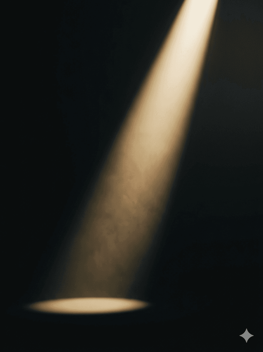 Apstraktno zlatno svjetlo u tamnoj praznini